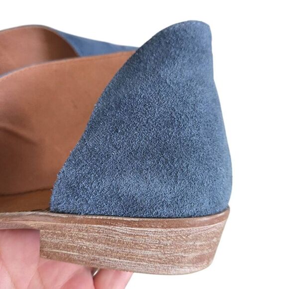 Free People Mont Blanc Blue Suede Sandals Size 381/2 US 8 - Picture 11 of 15